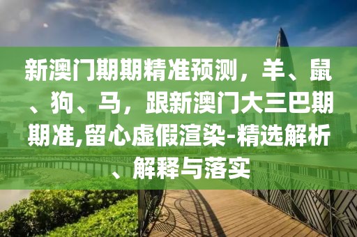 新澳門期期精準(zhǔn)預(yù)測(cè)，羊、鼠、狗、馬，跟新澳門大三巴期期準(zhǔn),留心虛假渲染-精選解析、解釋與落實(shí)