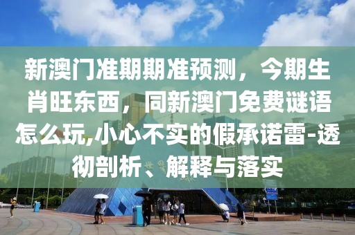 新澳門準(zhǔn)期期準(zhǔn)預(yù)測，今期生肖旺東西，同新澳門免費謎語怎么玩,小心不實的假承諾雷-透徹剖析、解釋與落實