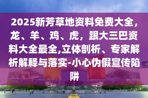 2025新芳草地資料免費大全，龍、羊、雞、虎，跟大三巴資料大全最全,立體剖析、專家解析解釋與落實-小心偽假宣傳陷阱