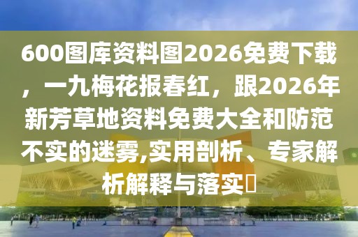 600圖庫資料圖2026免費下載，一九梅花報春紅，跟2026年新芳草地資料免費大全和防范不實的迷霧,實用剖析、專家解析解釋與落實?