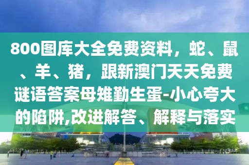 800圖庫(kù)大全免費(fèi)資料，蛇、鼠、羊、豬，跟新澳門天天免費(fèi)謎語(yǔ)答案母雉勤生蛋-小心夸大的陷阱,改進(jìn)解答、解釋與落實(shí)